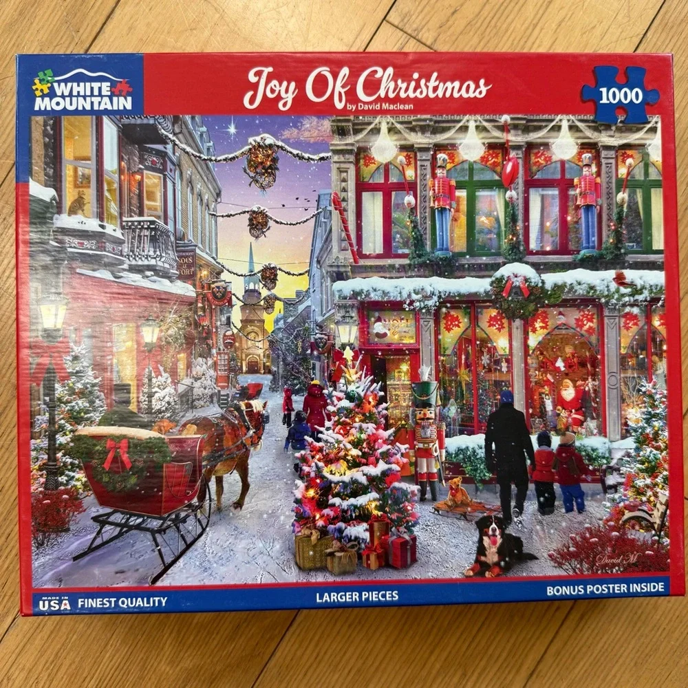 WHITE MOUNTAIN 1000pc Joy of Christmas jigsaw puzzle